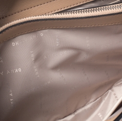 Pre Owned Dkny Beige Leather Medium Bryant Park Shopper Tote