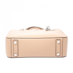 Pre Owned Dkny Beige Leather Medium Bryant Park Shopper Tote