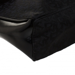 مملوكة مسبقًا Dkny Black Leather Flap Shoulder Bag