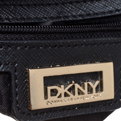 Pre Owned DKNY Green Leather Bryant Flap Crossbody Bag
