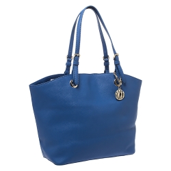 Pre Owned DKNY Blue Leather Donna Karan Tote