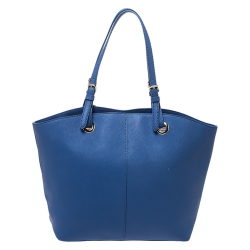 Pre Owned DKNY Blue Leather Donna Karan Tote