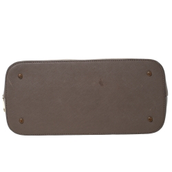 Pre Owned DKNY Taupe Leather Dome Satchel