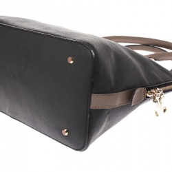 Pre Owned Dkny Black Leather Bryant Park Satchel