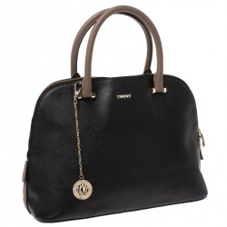 Pre Owned Dkny Black Leather Bryant Park Satchel