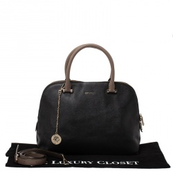 Pre Owned Dkny Black Leather Bryant Park Satchel