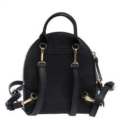 Pre Owned Dkny Black Leather Mini Bryant Backpack