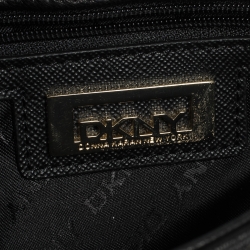 Pre Owned DKNY Black Quilted Leather Flap Chain Shoulder Bag