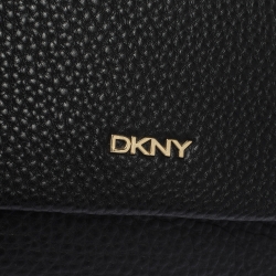Pre Owned Dkny Black Leather Chain Shoulder Bag