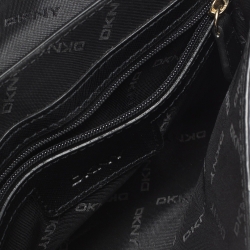 Pre Owned Dkny Black Leather Chain Shoulder Bag