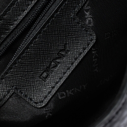 Pre Owned Dkny Black Leather Chain Shoulder Bag