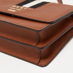 Pre Owned DKNY Brown Leather Liza Crossbody Bag