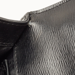 Pre Owned DKNY Black Leather Bryant Park Flap Crossbody Bag