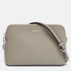 DKNY Brown/Dark Grey Leather Mini Bryant Backpack Dkny