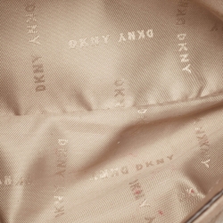 Pre Owned DKNY Beige Quilted Leather Allen Flap Shoulder Bag