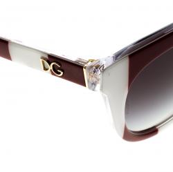 مملوكة مسبقًا Dolce and Gabbana Red/White DG4249 Striped Sunglasses
