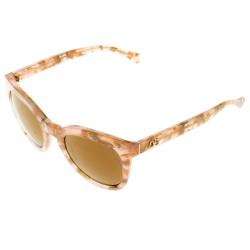 Pre Owned Dolce and Gabbana Gold/Marble DG4249 Sunglasses 