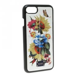 Pre Owned Dolce and Gabbana Yellow Maiolica Flower Vase Iphone 7 Case
