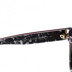 Pre Owned Dolce and Gabbana Red/Black DG 4270 Butterfly Sunglasses