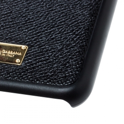 Pre Owned جراب آيفون 7+ دولتشي آند غابانا جلد أسود