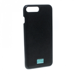 Pre Owned جراب آيفون 7+ دولتشي آند غابانا جلد أسود