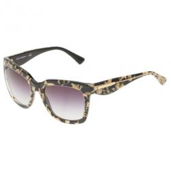 مملوكة مسبقًا Dolce and Gabbana Black Gold Leaf 4197 Sunglasses