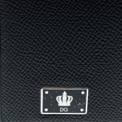 Pre Owned Dolce and Gabbana Black Logo Plaque iPhone 7 Case