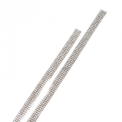 Pre Owned  حزام دولتشي أند غابانا بفيونكة ساتان مرصع كريستال بيج 75 سم