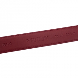 Pre Owned حزام دولتشي أند غابانا أمور DG جلد أحمر 75 سم