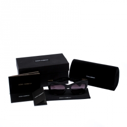 Pre Owned Dolce and Gabbana Black Special Edition Mosaico Cat Eye Sunglasses