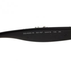 مملوكة مسبقًا Dolce and Gabbana Black Almond Flower Cat-Eye Sunglasses