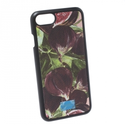 مملوكة مسبقًا Dolce & Gabbana Multicolor Floral Print Leather iPhone 7/8 Case
