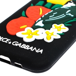 Pre Owned Dolce & Gabbana Black Toucan Print Rubber iPhone 11 Pro Case
