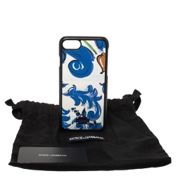 Pre Owned Dolce & Gabbana Multicolor Floral Print Leather iPhone 7/8 Case