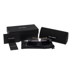 مملوكة مسبقًا Dolce & Gabbana Light Grey Gradient/Pink Gold DG2190 Sunglasses