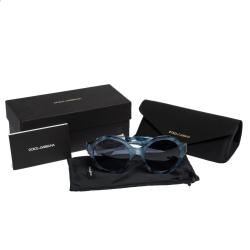 مملوكة مسبقًا Dolce & Gabbana Havana/Pearl Blue/Azure Gradient DG4331 Sunglasses