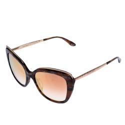 مملوكة مسبقًا Dolce & Gabbana Pink Gradient/Cube Bronze DG4332F Sunglasses