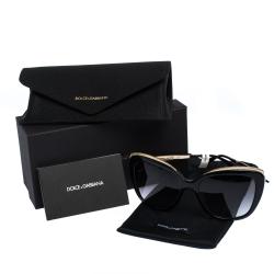 Pre Owned Dolce & Gabbana Grey Gradient/Black DG4332-F Sunglasses