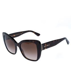 مملوكة مسبقًا Dolce & Gabbana Brown Gradient/Havana DG4348 Sunglasses