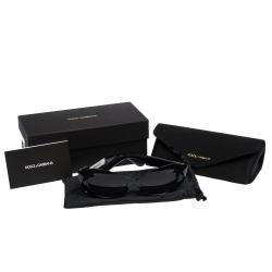 Pre Owned Dolce & Gabbana Black/Grey Gradient DG6123 Sunglasses