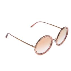 مملوكة مسبقًا Dolce & Gabbana Pink Gradient/Pink Gold DG2211 Sunglasses