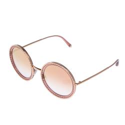 مملوكة مسبقًا Dolce & Gabbana Pink Gradient/Pink Gold DG2211 Sunglasses