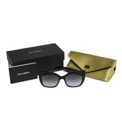 Pre Owned Dolce & Gabbana Black/Grey Gradient DG4348 Sunglasses