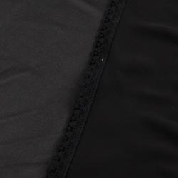 Pre Owned Dolce & Gabbana Black Solid Scarf Plate