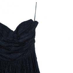 مملوكة مسبقًا Dolce and Gabbana Black Strapless Lace Dress M
