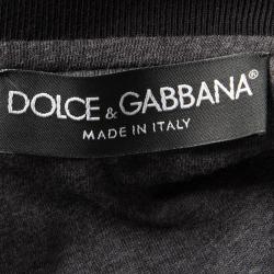 Pre Owned Dolce and Gabbana Black Puffer Bomber Jacket M