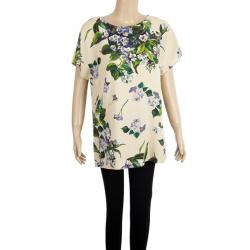 مملوكة مسبقًا Dolce and Gabbana Floral Print Top M