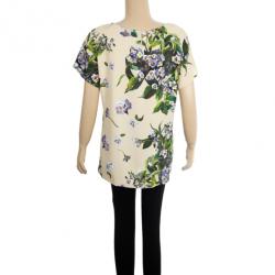 مملوكة مسبقًا Dolce and Gabbana Floral Print Top M