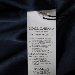 Pre Owned جاكيت دولتشي آند غابانا إيدج بوكس أزرق كحلي دانتيل مموج M