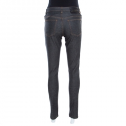 Louis Vuitton Grey Dark Wash Denim Straight Fit Jeans XS